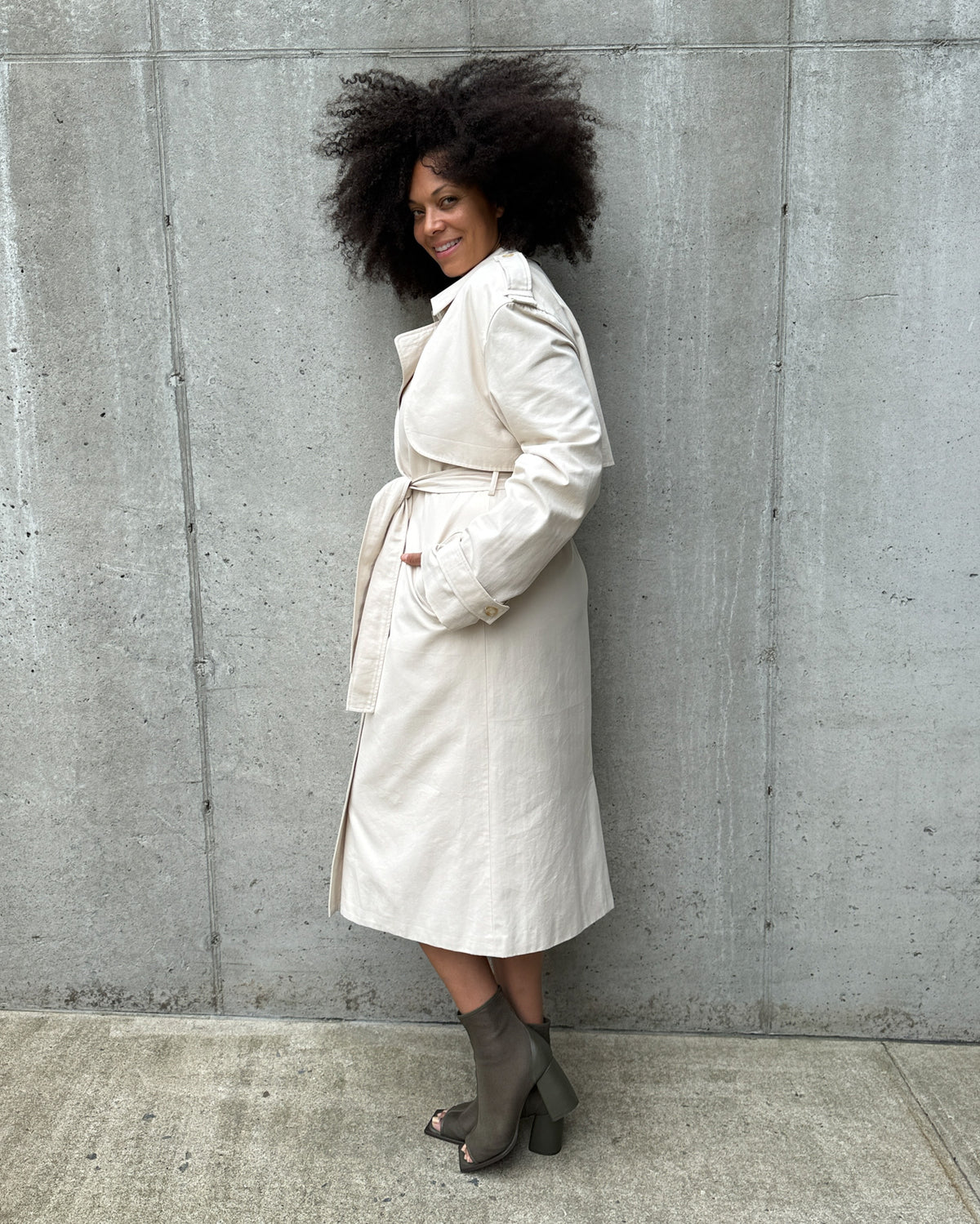 MODACCIO OVERSIZED TRENCH - Side