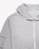MODACCIO WAFFLE CARGO HOODIE - Front - Detail - Zipper
