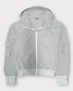 MODACCIO WAFFLE CARGO HOODIE - Front - Flat