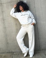 MODACCIO WIDE LEG SWEAT PANT - With Vintage Oversized Hoodie - 2 Piece Set