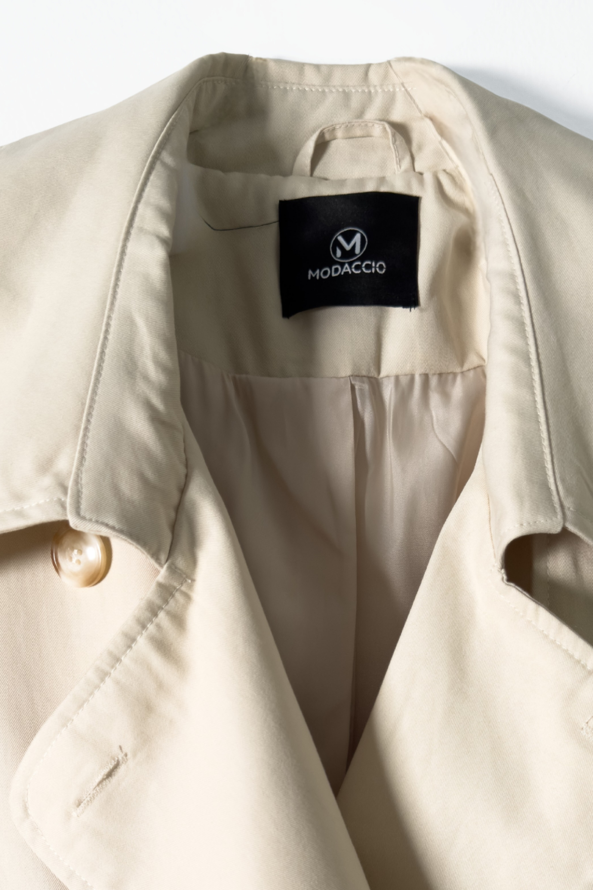 MODACCIO OVERSIZED TRENCH - Detail - Neck