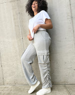 MODACCIO WAFFLE CARGO PANT - Side - Cinched Draw Cord