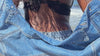 Video Woman in Modaccio Denim Jacket and Alba Jean on the beach